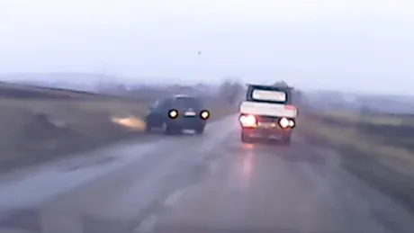 VIDEO. Accident uimitor petrecut pe un drum dintre Botoşani şi Dorohoi