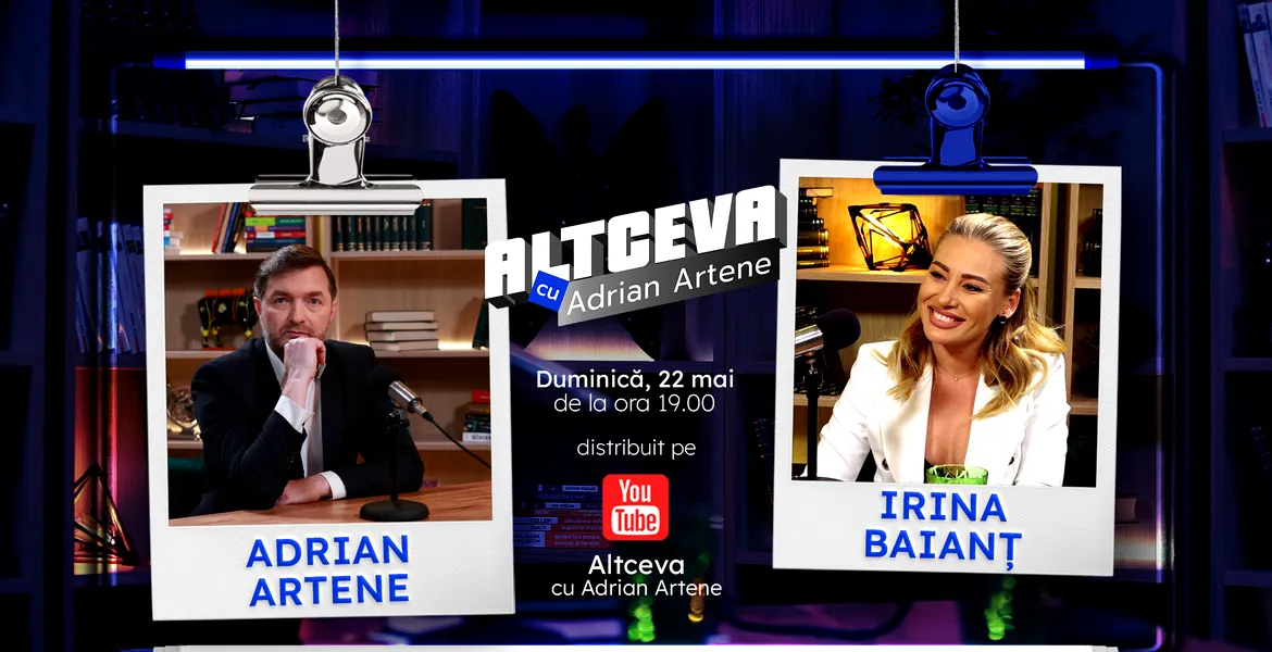 Soprana Irina Baianț, invitată la podcastul ALTCEVA cu Adrian Artene