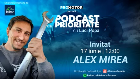 Alex Mirea vine la „Podcast cu Prioritate” #47. Emisiunea apare luni, 17 iunie