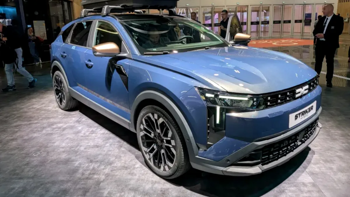 Dacia Striker a fost prezentată oficial la Salonul Auto de la Paris 2026. Cum arată, ce dotări are și cât va costa