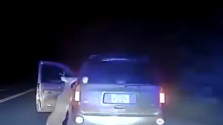 Căprioara nebună a intrat peste şofer în maşină şi l-a luat la pumni (VIDEO)