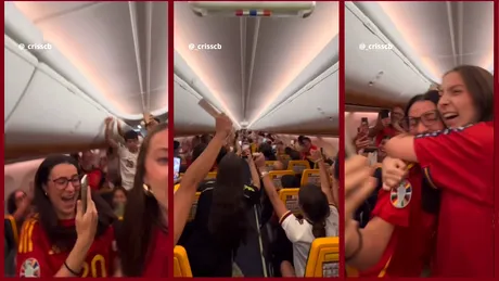 Pasagerii unui avion au început să țipe de fericire după ce pilotul i-a sfătuit să își schimbe tricourile. Anunțul a devenit viral