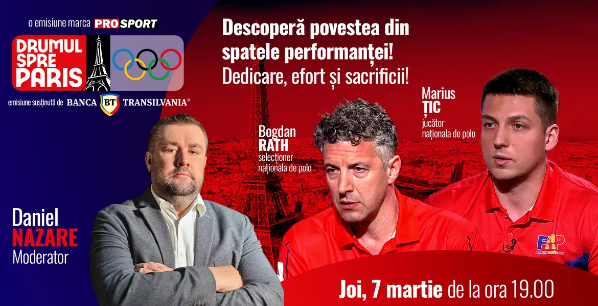 Bogdan Rath și Marius Țic, invitații emisiunii „Drumul spre Paris” de joi, 7 martie, de la ora 19:00