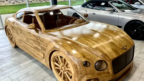 Un Bentley din lemn se vinde pe eBay cu aproape 100.000 de dolari
