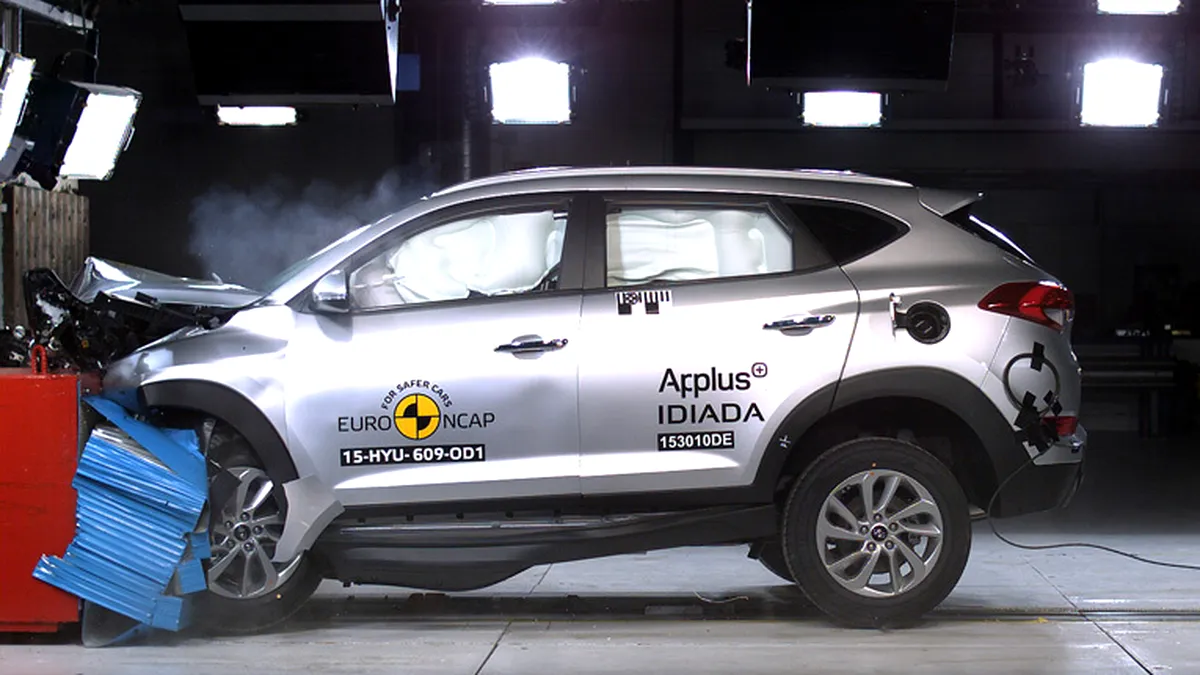 Noul Hyundai Tucson primeşte cinci stele Euro NCAP, Mazda MX-5 şi Opel Karl obţin patru stele