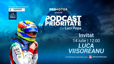 Podcast ProMotor #78 îl are ca invitat pe Luca Viișoreanu, pilotul adolescent care reprezintă România în Formula 4