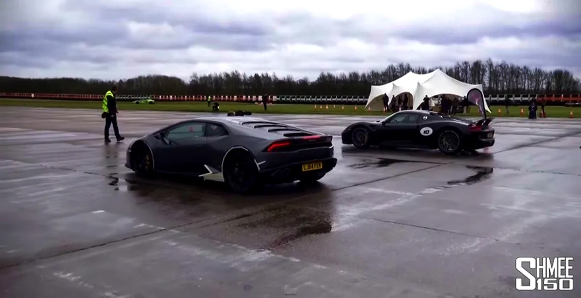 Porsche 918 Spyder vs Lamborghini Huracan: HUMILIATION