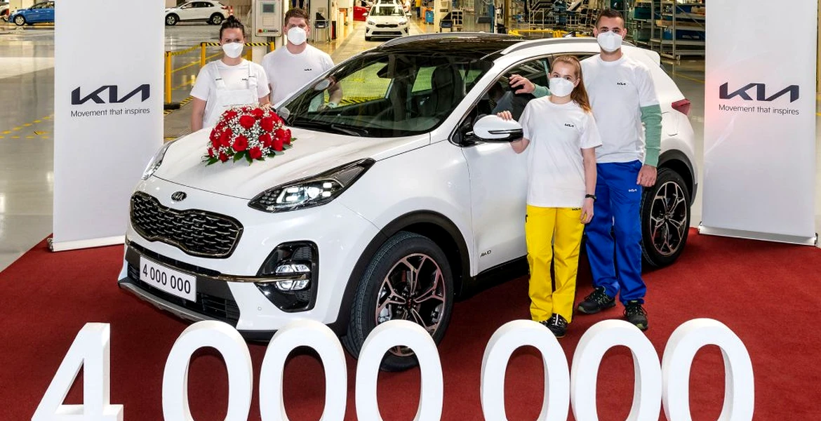 Uzina Kia din Slovacia a produs peste 4 milioane de automobile