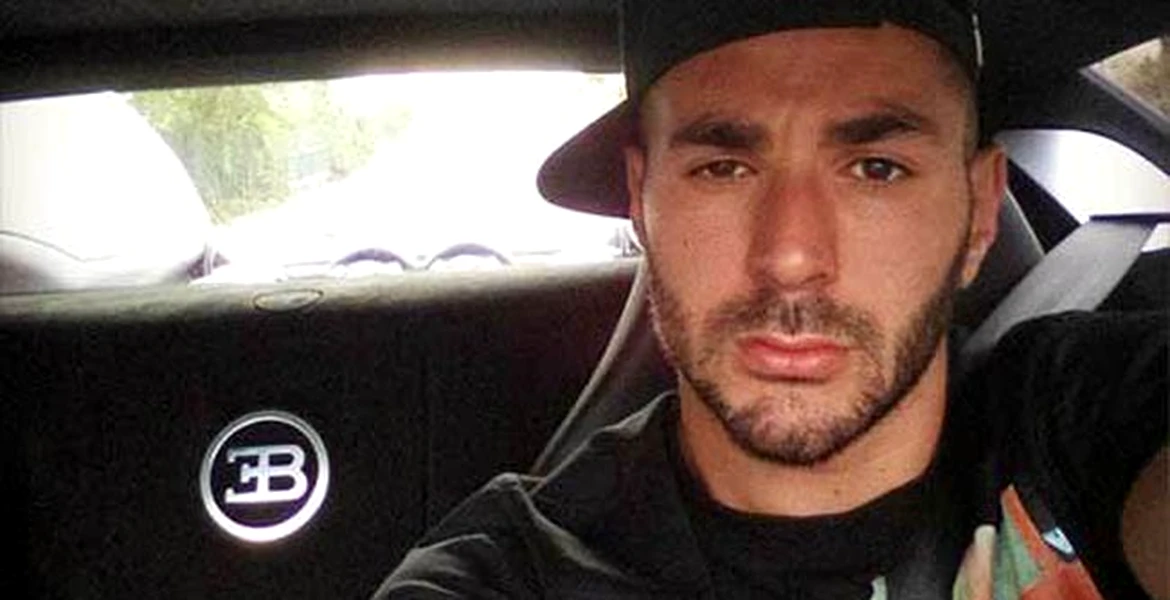Karim Benzema şi-a tras Veyron ca să-şi facă… selfie la volan!