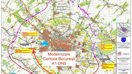 Centura Bucureștiului va fi lărgită la patru benzi între A1 și DN5