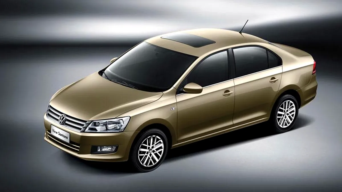 Noul Volkswagen Santana lansat în China este fratele lui Skoda Rapid şi Seat Toledo