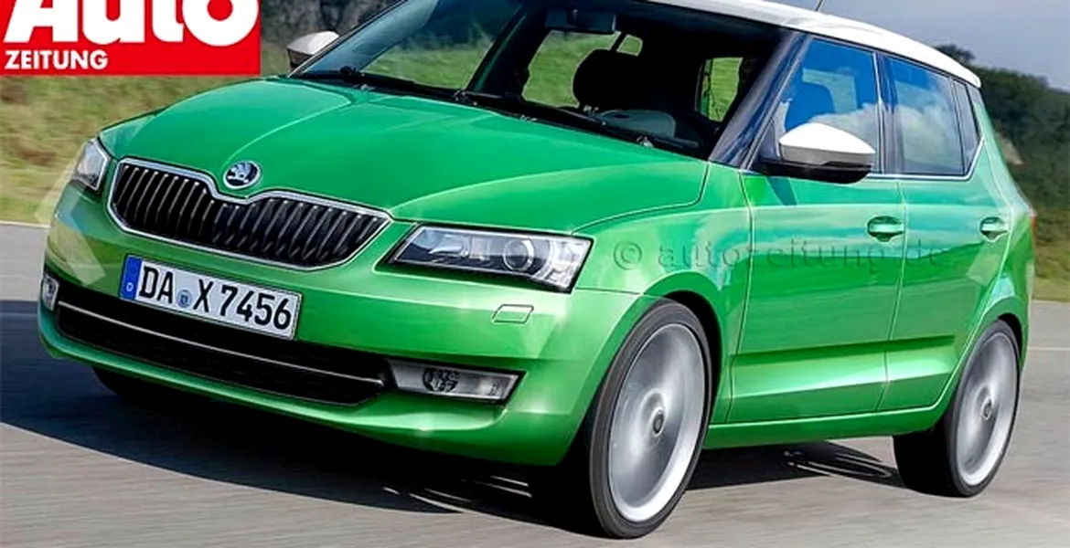 Randări: la finalul lui 2014 vom vedea noua Skoda Fabia