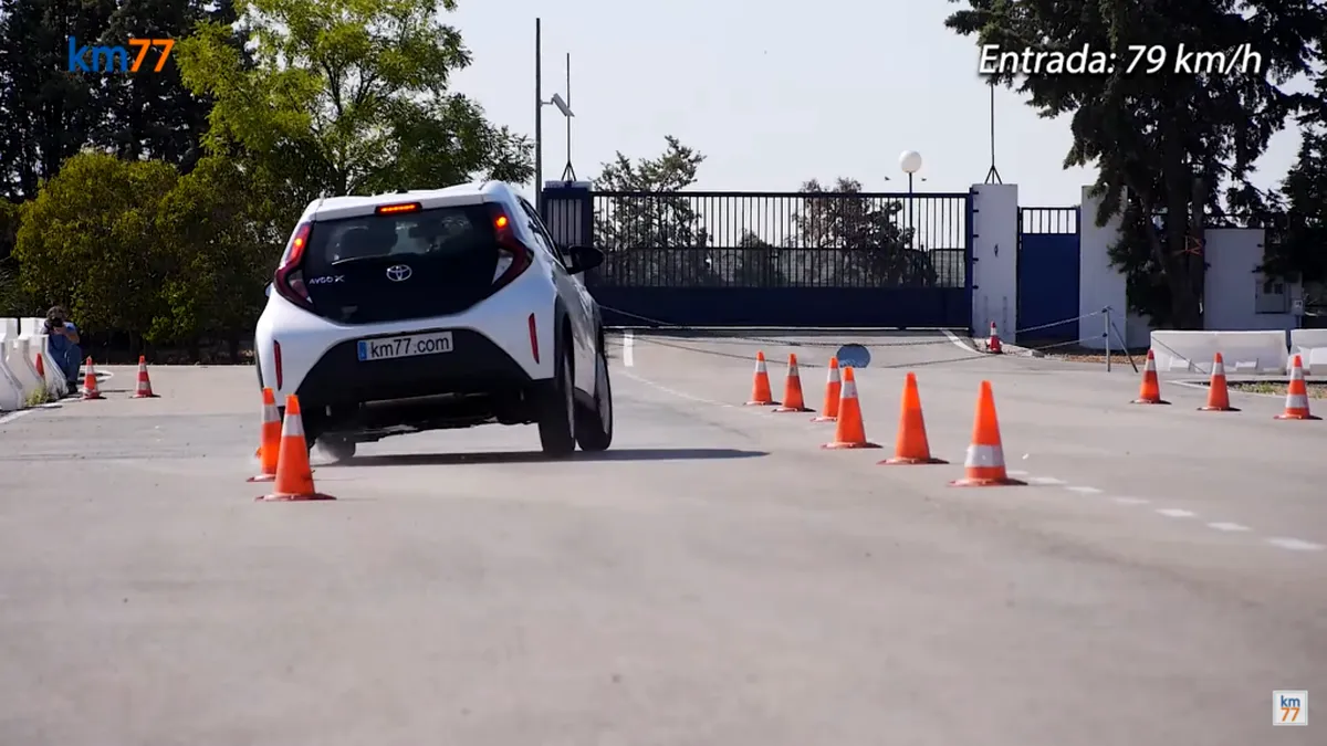 Toyota Aygo X - Comportament periculos la testul elanului