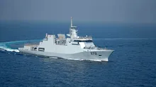 Corvetă construită în România, avariată grav pe mare