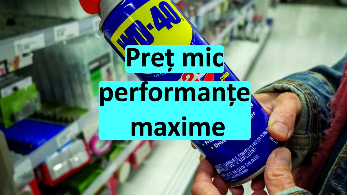 Cât costă un spray WD-40 la Dedeman. Produsul are foarte multe întrebuințări pentru mașină