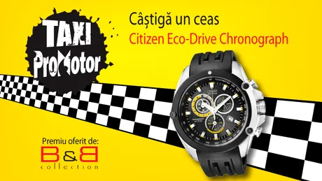 Concurs ProMotor: Câştigă un ceas de mână Citizen Eco-Drive Chronograph!
