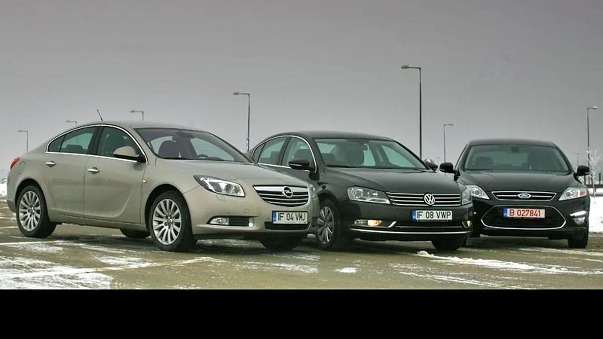 EP. III: VW Passat vs. Ford Mondeo şi Opel Insignia