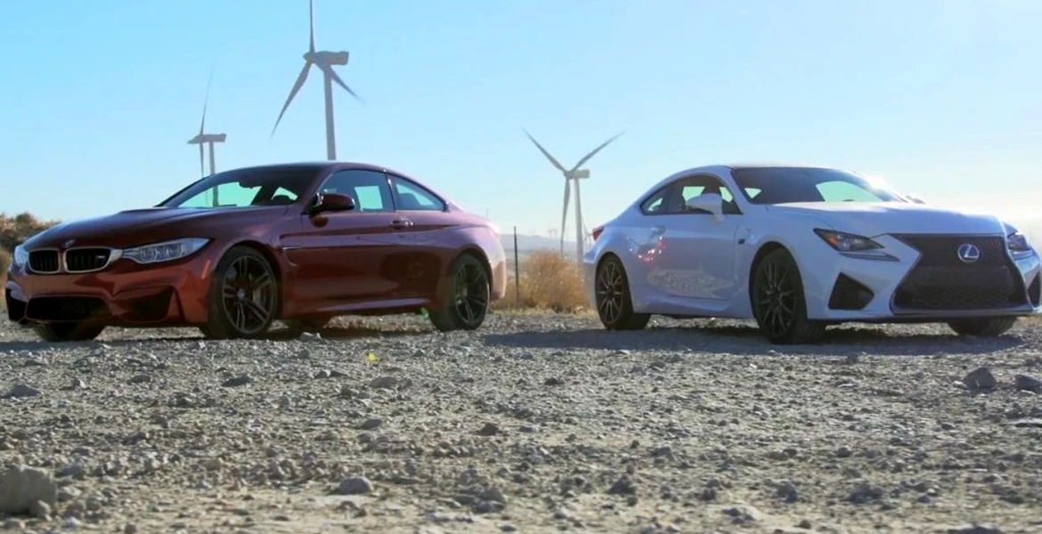 BMW M4 vs. Lexus RC-F, vedete în duelul coupe-urilor sport. VIDEO