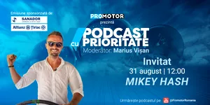 Mikey Hash vine la „Podcast cu Prioritate” #111 by ProMotor. Despre cei trei ani petrecuți pe ocean, întoarcerea în România, BMW, Dacia, motociclete și aviație