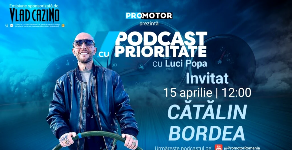 „Podcast cu Prioritate” #40 apare luni, 15 aprilie. Invitat: Cătălin Bordea