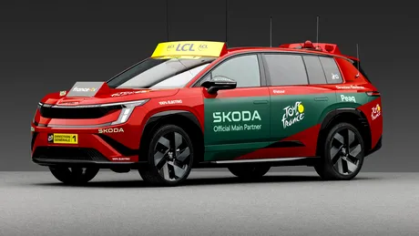 Cum arată Škoda Peaq pregătită pentru transmisiunea Tour de France, și ce dotări are?