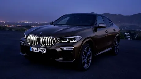 Noua generaţie BMW X6 are proporţii mai dinamice. Atracţiile principale sunt motorul V8 de 530 CP şi grila iluminată - VIDEO-GALERIE FOTO