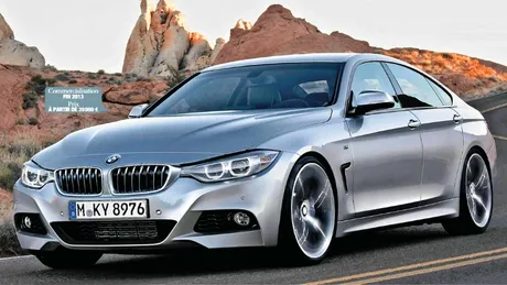 Aşa ar putea arăta BMW Seria 4 Gran Coupe, rivalul lui A5 Sportback