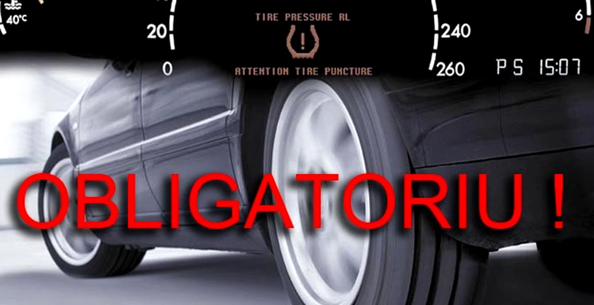 De la 1 noiembrie 2012, sistemele de monitorizare a presiunii în pneuri sunt obligatorii