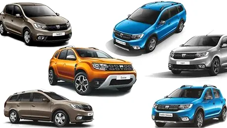TOP modele Dacia produse în 2018 