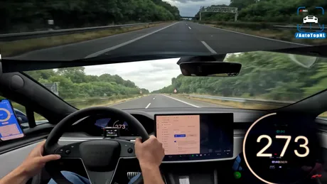 Tesla Model S Plaid, dezlănțuită pe Autobahn-ul german. Sedanul electric a depășit 320 km/h - VIDEO