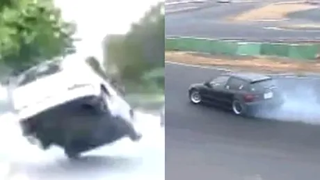 Honda Civic îi dă lecţii de drift lui Volkswagen Golf