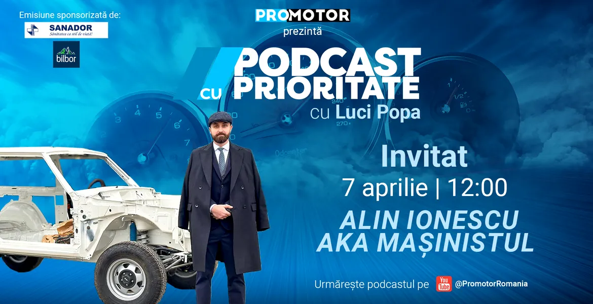 „Podcast cu Prioritate” #71 by ProMotor: Dialog cu Alin Ionescu (Mașinistul) despre Salonul Retromobile Paris 2025