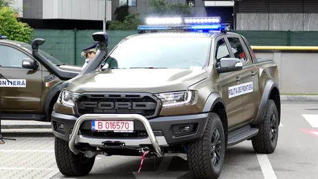 Poliția de Frontieră a primit 12 camionete Ford Ranger Raptor