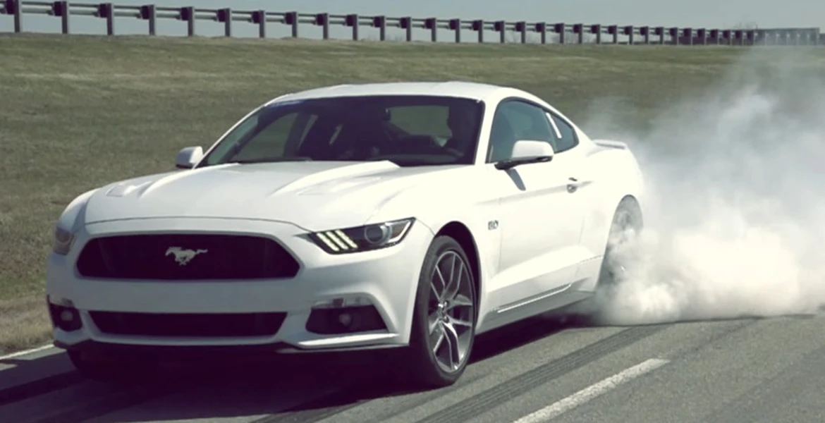 VIDEO: Ford îţi arată cât de uşor poţi să faci burnout-uri cu noul Mustang