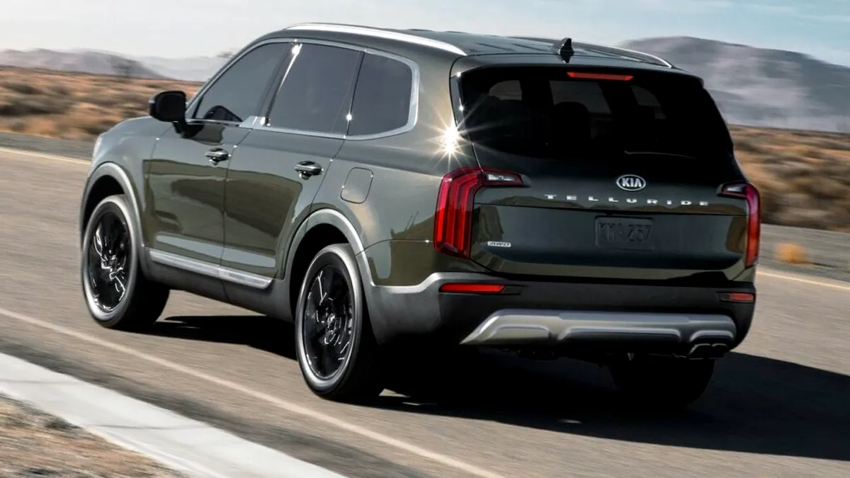 Kia a dezvăluit o primă imagine-teaser cu viitorul SUV Telluride