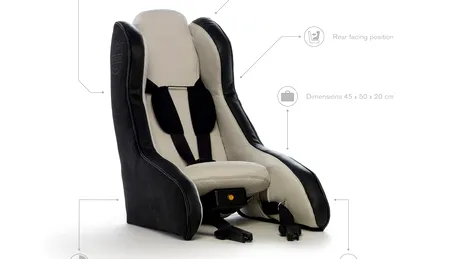 Volvo a creat scaunul gonflabil pentru copii. VIDEO