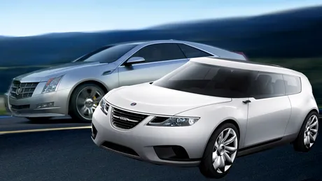 Saab 9-X BioHybrid şi Cadillac CTS Coupe