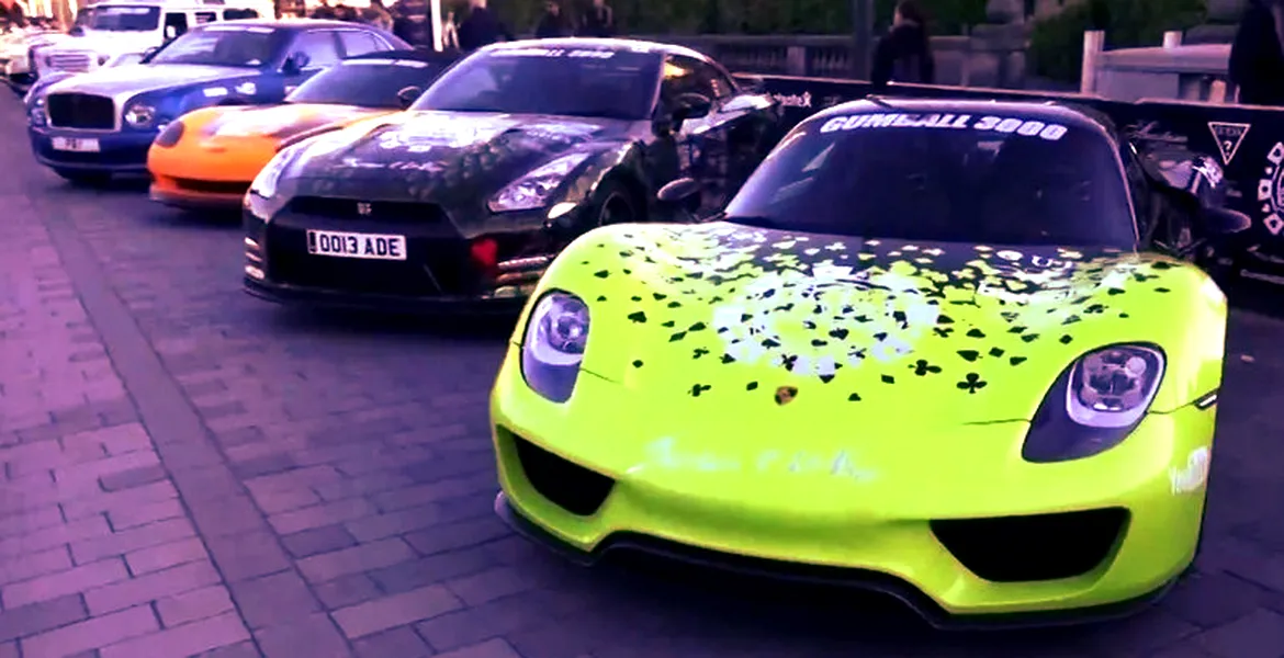 VIDEO: Gumball 3000, raliul bogaţilor extravaganţi, a pornit din nou la drum. Destinaţia: Las Vegas!