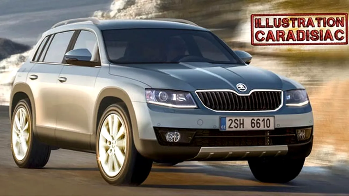 Skoda Grand Yeti ar putea fi primul SUV cu 7 locuri al cehilor