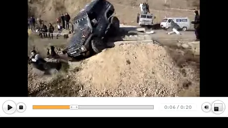 Accident la trial de offroad