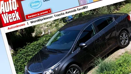 Poze spion cu Toyota Avensis facelift