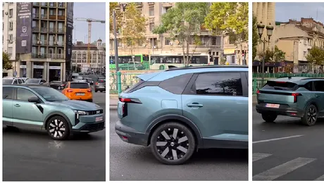 Striker „lovește” din nou. Noul model Dacia de clasă C, surprins în teste pe străzile din București