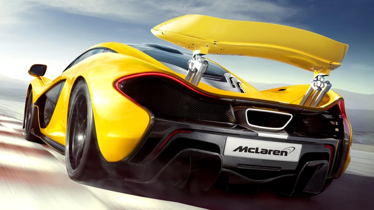 McLaren P1 costă un milion de euro şi are o viteză maximă de 350 km/h