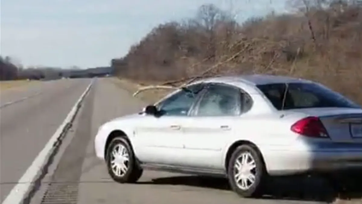 O şoferiţă a dat o reprezentaţie de zile mari. Beată, drogată sau bolnavă mintal, asta-i întrebarea - VIDEO