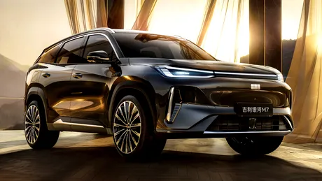 SUV hibrid chinezesc cu nume de telefon dar autonomie de peste 1.700 km. Ce specificații are noul Galaxy M7 de la Geely