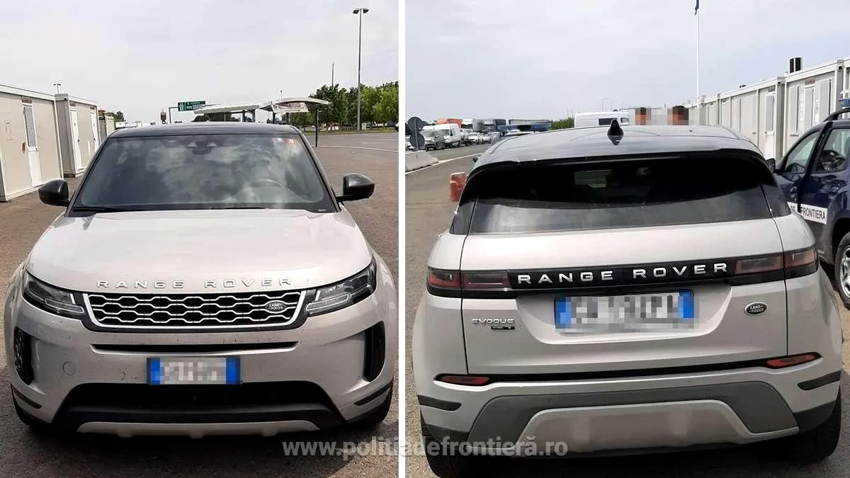 Range Rover în valoare de 50.000 de euro, căutat de autorităţile din Italia, descoperit la Nădlac