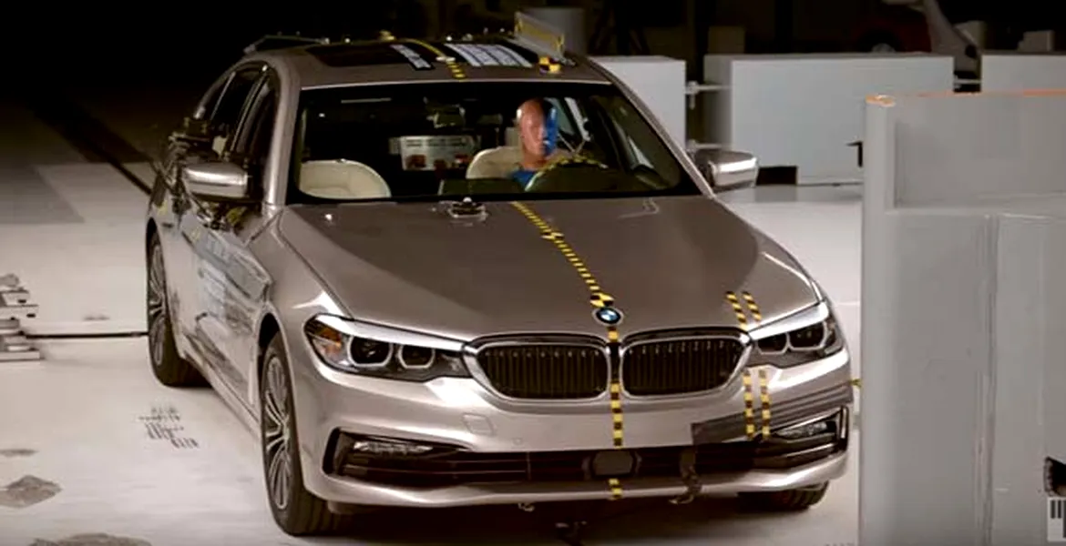 BMW Seria 5 a bătut Audi A6, Infiniti Q70 şi Volvo S90 la testele de siguranţă [VIDEO]